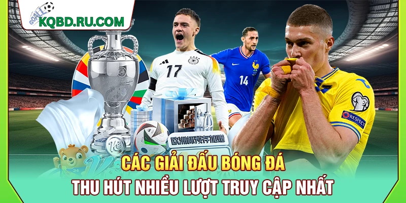 Các giải đấu bóng đá thu hút nhiều lượt truy cập nhất 