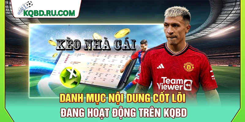 Danh mục nội dung cốt lõi đang hoạt động trên KQBD